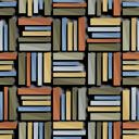 Stylized illustration of a library